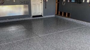 Epoxy garage floor finished