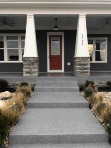 Epoxy front entryway