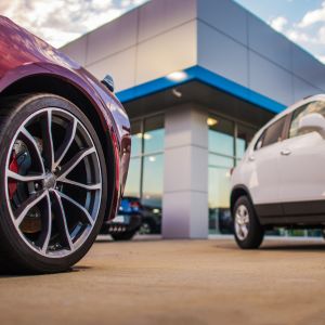 Well-maintained dealership exterior driveways and walkways featuring durable and attractive coating.
